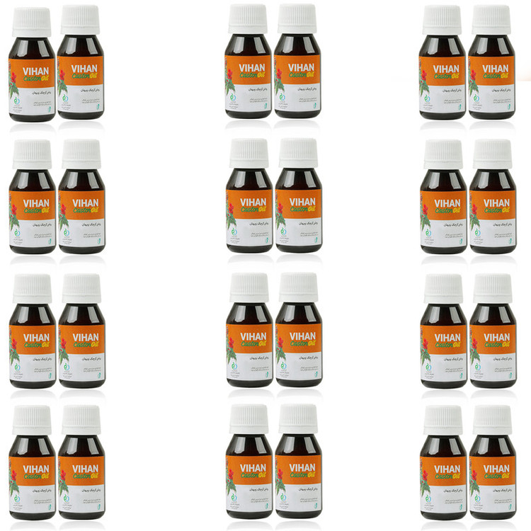 روغن کرچک ویهان کد Castor24 حجم 40 میلی لیتر مجموعه 24 عددی