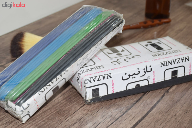 شانه مو نازنین مدل جیبی مجموعه 24 عددی
